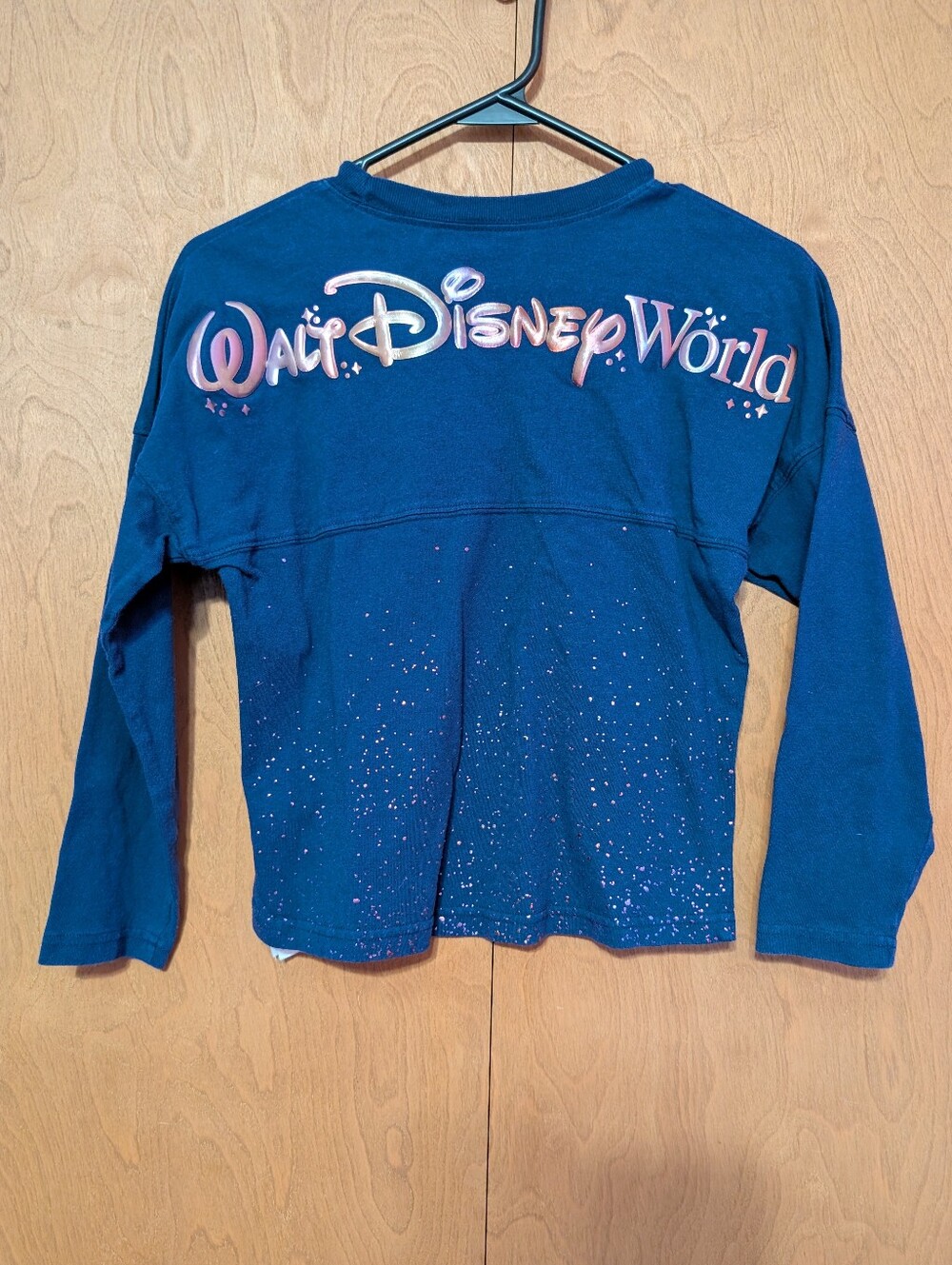 Disney Long-Sleeve Navy Walt Disney World 50th Spirit Jersey Girls Large